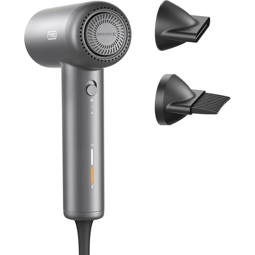 TYMO AIRHYPE Lite Hair Dryer x1, Comb Attachment x1, Concentrator Attachment x1