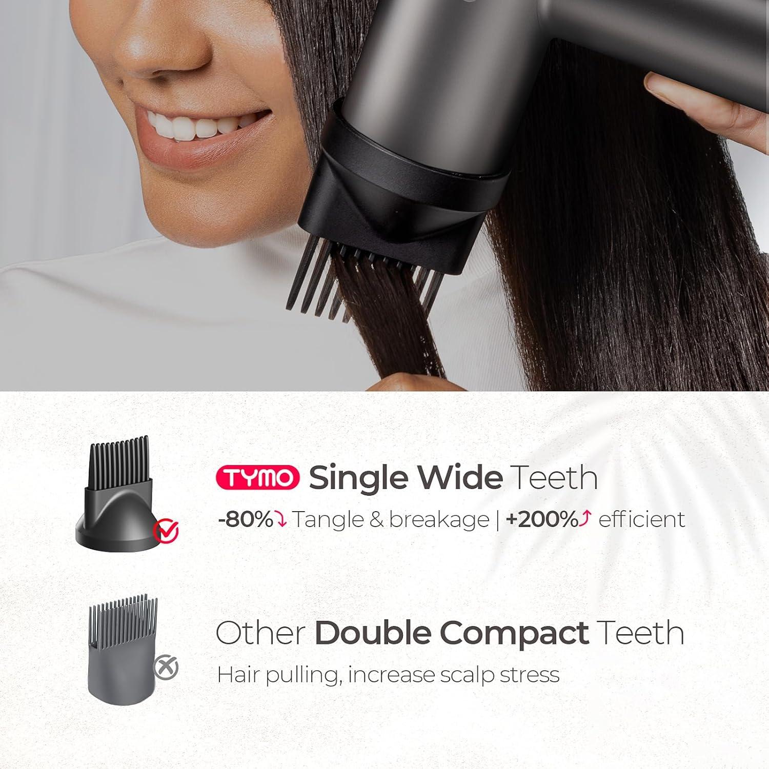 TYMO AIRHYPE Lite Hair Dryer x1, Comb Attachment x1, Concentrator Attachment x1