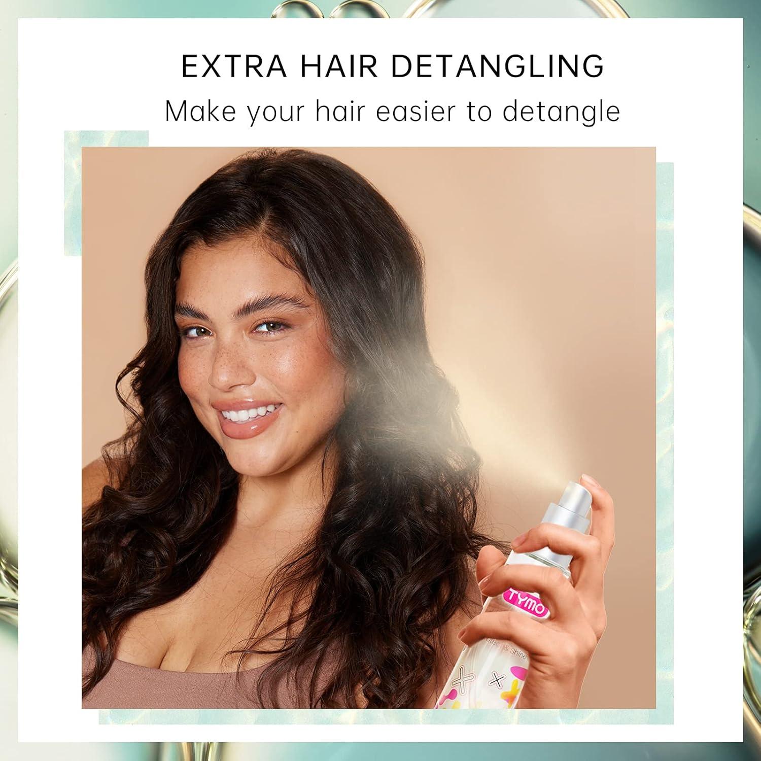 TYMO Heat Protectant Spray for Hair with Argan Oil for Styling Tools, Heat Protection Spray to Smooth & Hydrate, Natural Clean Formulation, Multi-benefit Treatment, Lightweight for All Hair Types(1.69 Fl Oz (Pack of 1))